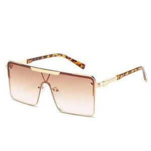 Sunglasses Brown Lenses with Gold Frame